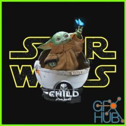 3D model Grogu Bust - Star Wars