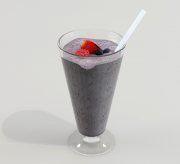 3D model Berry smoothies