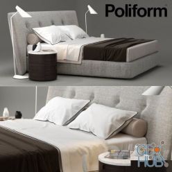 3D model Poliform Rever bed (max)