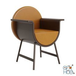 3D model Half Moon Chair