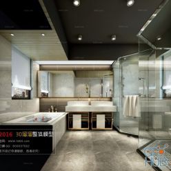 3D model Bathroom Space A008