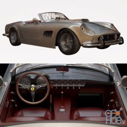 3D model Ferrari 250 GT SWB California Spyder