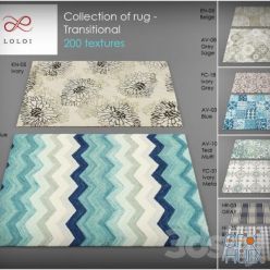 3D model Collection of modern Loloi rugs 3