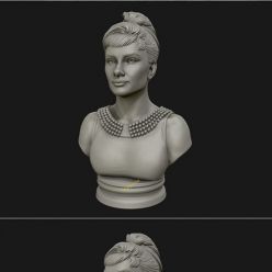 3D model Audrey Hepburn Busto – 3D Print