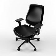 3D model Black office chair