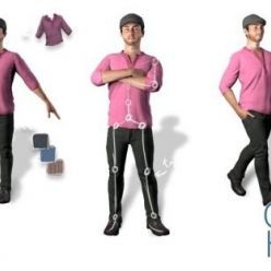 3D model Mixamo Characters & Animation Library