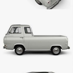 3D model Ford E-Series Econoline Pickup 1963