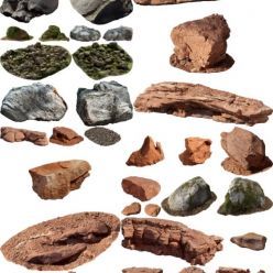 3D model Megascans – 3d rocks (different collections)