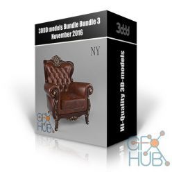 3D model 3DDD models – Bundle 3 November 2016