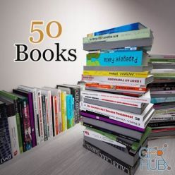 3D model 50 books