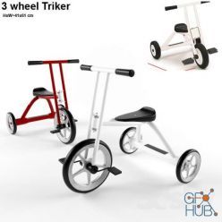 3D model Triker 3wheeller (max, fbx)