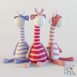 3D model Giraffes toy