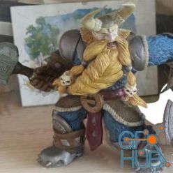 3D model Dwarf Warrior Remix – 3D Print