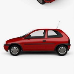 3D model Opel Corsa (B) 3-door hatchback 1998