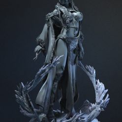 3D model Female Cryomancer - 3D Print