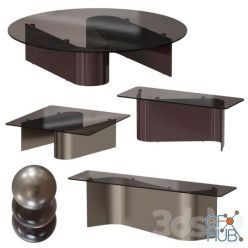 3D model Minotti Bender Tables Set 1