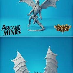 3D model Skies of Sordane (Minis Only) Arcane Dragon – 3D Print