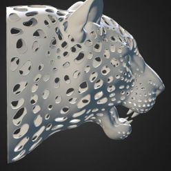 3D model Leopard Head