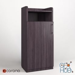 3D model Floor wooden cabinet