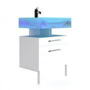 3D model The blue sink on the curbstone