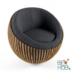 3D model ATTRACTIVE ROUND CHAIR (max)