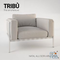 3D model TRIBU Natal Alu Sofa Armchair