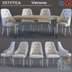 3D model Verona armchair Estetica