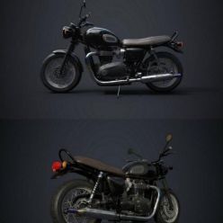 3D model Old motorbike PBR