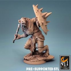 3D model SHumanoid Rat VS Necromancer – 3D Print