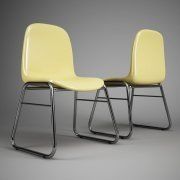 3D model Yellow chair