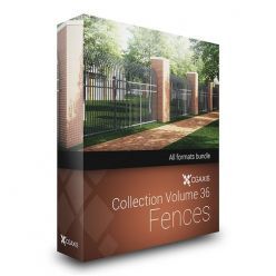 3D model CGAxis Models Volume 36 Fences