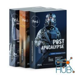 3D model BIG/MEDIUM/SMALL – Post Apocalypse 3D Collection