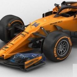 3D model F1 McLaren MCL33 2018 (tex)