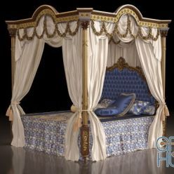 3D model Modenese Gastone - Letto con baldachino bed