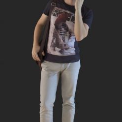 3D model Casual Man Talking with Cellphone