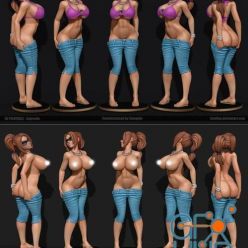 3D model Gabrielle and Gabrielle Topless – 3D Print