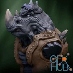 3D model Rocksteady Bust – 3D Print