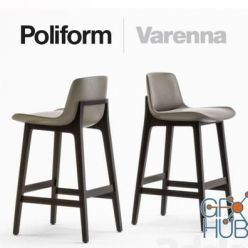 3D model POLIFORM SGABELLO VENTURA