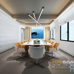3D model Conference room, lecture hall  011