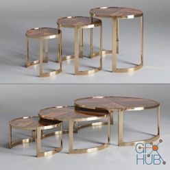 3D model Coffee table ANYA by Fendi Casa