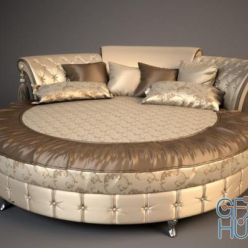 3D model BM Style round bed