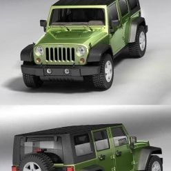 3D model Jeep Wrangler Unlimited 2008