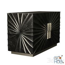 3D model Pleated Media Cabinet by Global Views