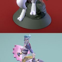 3D model Mewtwo Madara - Naruto Collection and Warrior Mermaid – 3D Print