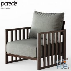 3D model Bolerina armchair by Porada