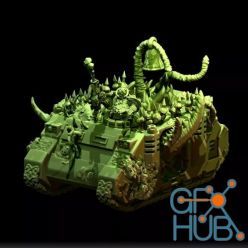 3D model Tank with Flu – 3D Print