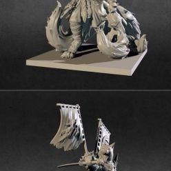 3D model ODA kitsune shogun – 3D Print