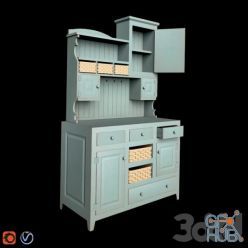 3D model Annies Hutch commode