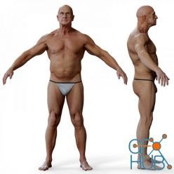 3D model Animation Ready Body Scan / Male 05