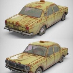 3D model Old Soviet Car PBR